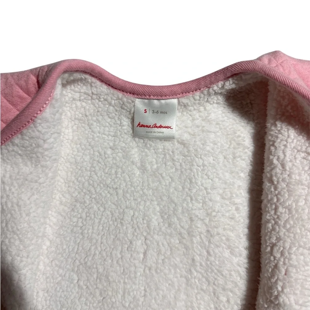 Hanna Andersson Pink and‎ White Baby Sleep Sack